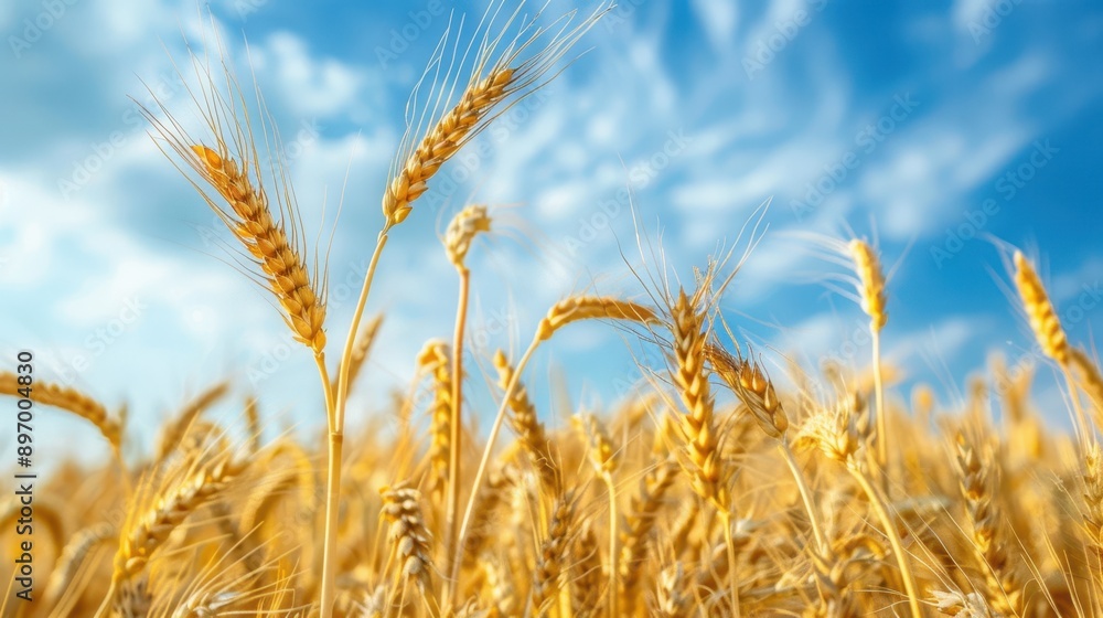 The golden wheat field The golden wheat field