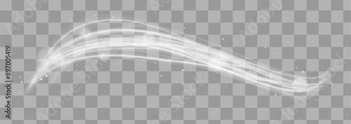 A large set of low-poly designs made of thin lines in the form of branches, spirals and arcs. Expressway, car headlight effect. Speed connection vector background.	