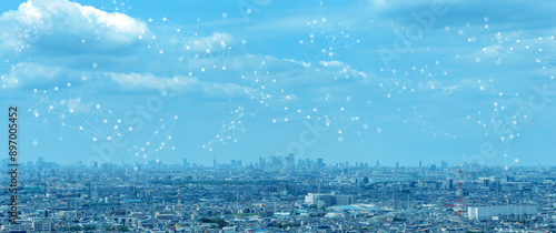 都市とネットワークのイメージ