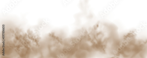 Fog or smoke isolated transparent special effect. Cutout clean white cloud transparent backgrounds special effect 3d illustration.	