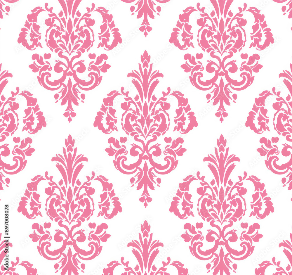 Fototapeta premium A seamless pattern of abstract on a white background