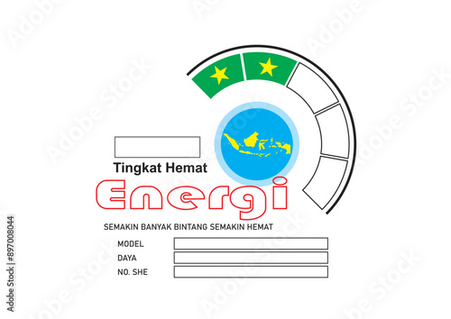 stiker tingkat hemat energi