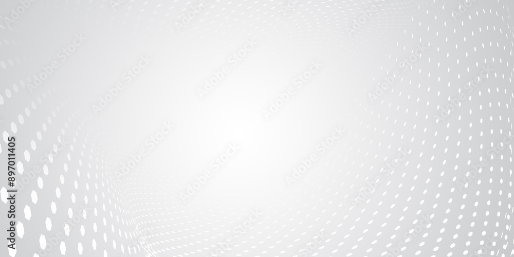 geometric grid pattern White hexagon in perspective view. Modern background concept, technology line, light gray gradient color. geometric grid pattern White hexagon in perspective view. Modern background concept, technology line, light gray gradient color.