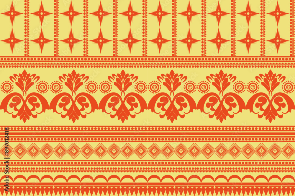 African boho eclectic design The embroidered border adds a touch of elegance and cultural richness. This makes it suitable for various fabric applications Ethnic inspired design combines yellow orange African boho eclectic design The embroidered border adds a touch of elegance and cultural richness. This makes it suitable for various fabric applications Ethnic inspired design combines yellow orange
