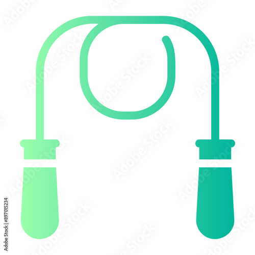 skipping rope gradient icon