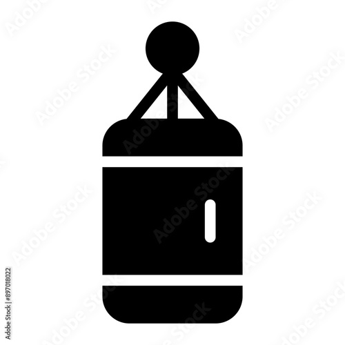 punching bag glyph icon