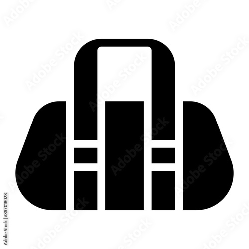 sport bag glyph icon