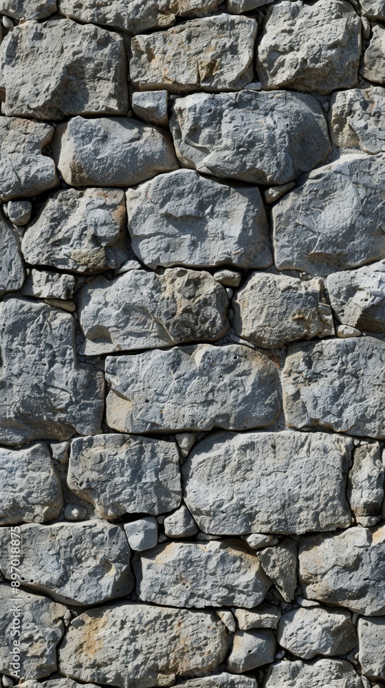 Obraz premium Rough Stone Wall Texture: A Rugged Concept