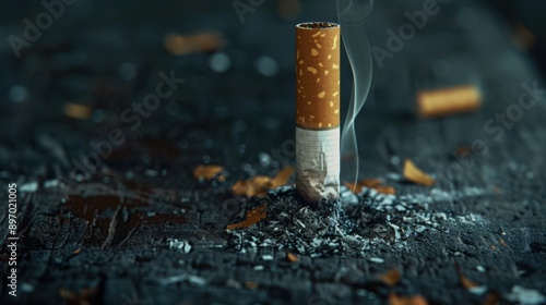 The Smoldering Cigarette Stub photo