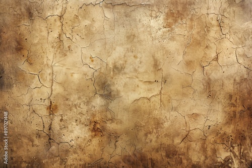 Cracked Texture: A Study in Brown and Gold Decay.