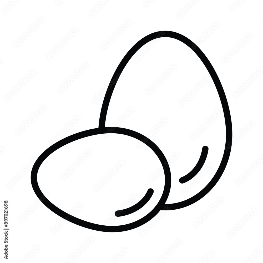 Breakfast food item, poultry raw eggs vector design Breakfast food item, poultry raw eggs vector design