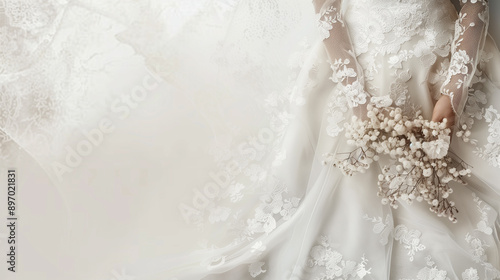 ウェディングドレスのイメージ、背景