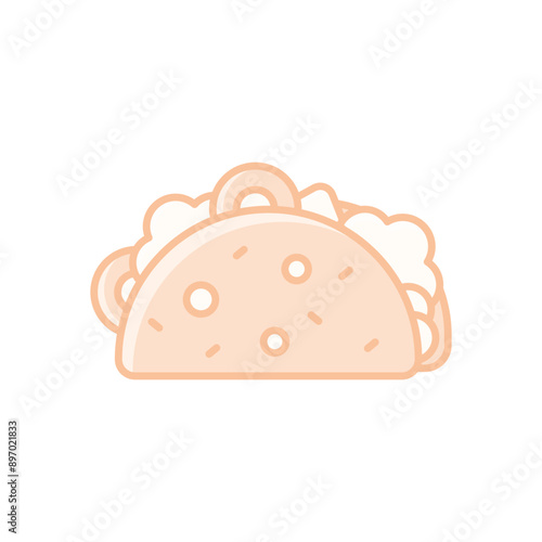 Taco vector icon