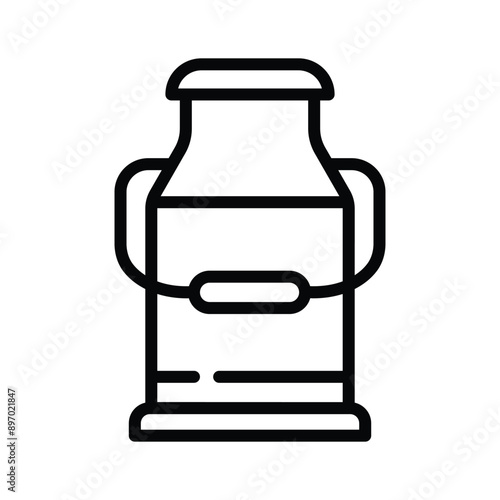 Get your hands on this premium icon of milk can, ready to use vector
