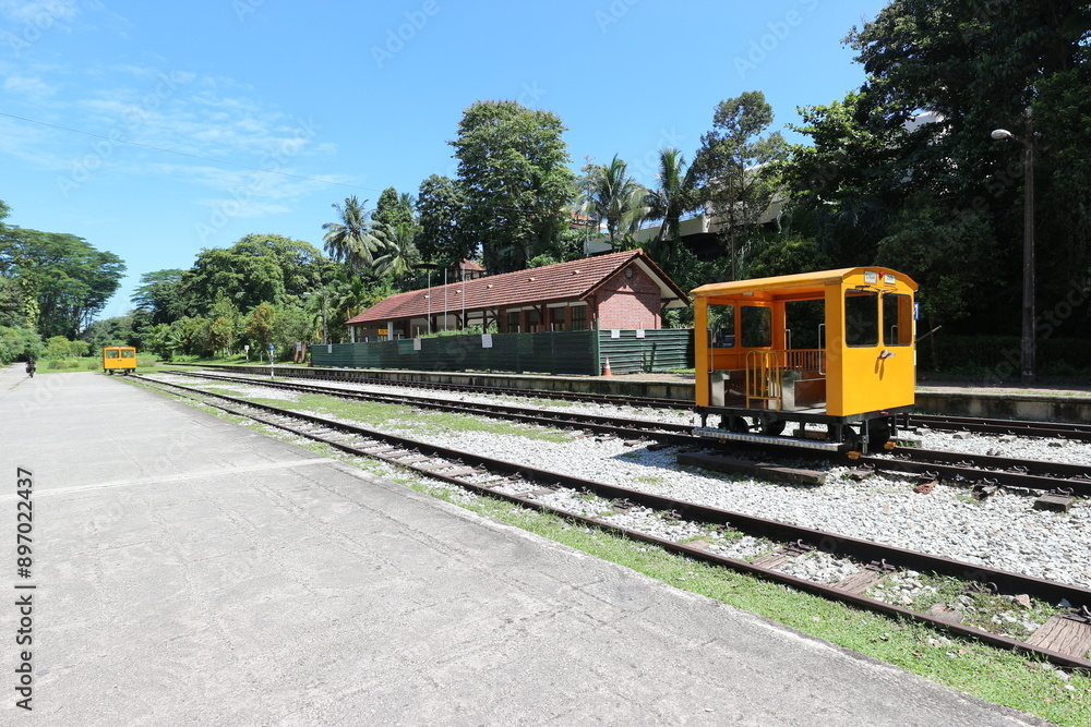 Fototapeta premium シンガポールの廃駅 ブキティマ駅