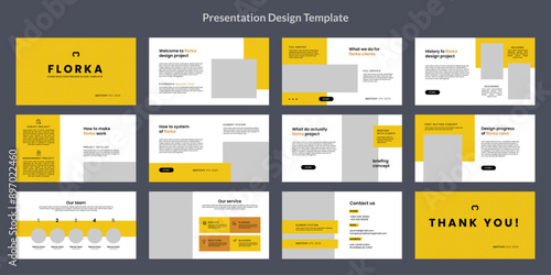 construction presentation powerpoint design slide template for architecture interior building