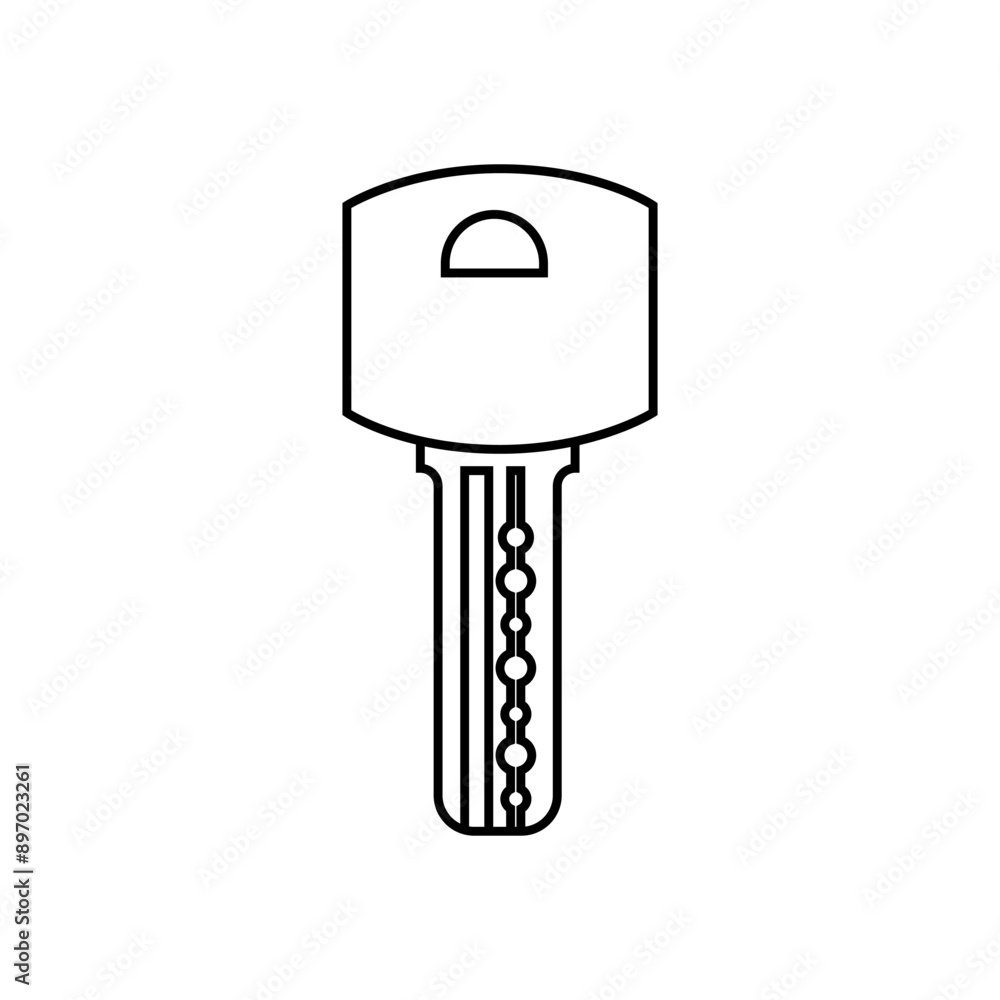 Key icon vector. Lock iluustartion sign. Closed symbol or logo. Key icon vector. Lock iluustartion sign. Closed symbol or logo.