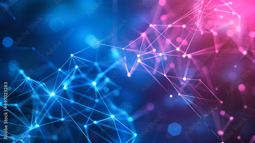 Big data abstract background,Technology network concept, Futuristic global database visualization, Neon multicolor effect, Abstract background with moving lines and dots,The concept of big data Big data abstract background,Technology network concept, Futuristic global database visualization, Neon multicolor effect, Abstract background with moving lines and dots,The concept of big data