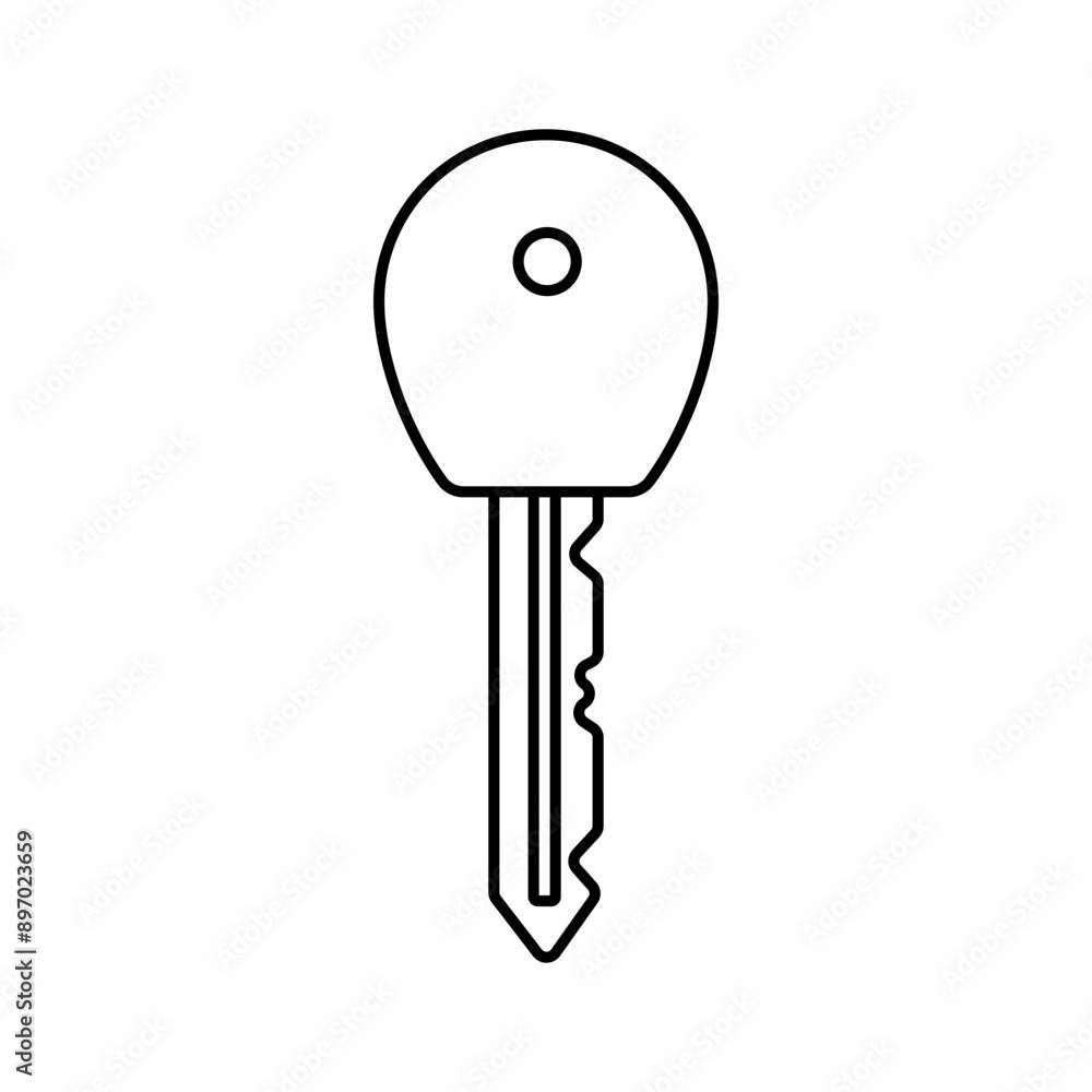 Key icon vector. Lock iluustartion sign. Closed symbol or logo. Key icon vector. Lock iluustartion sign. Closed symbol or logo.