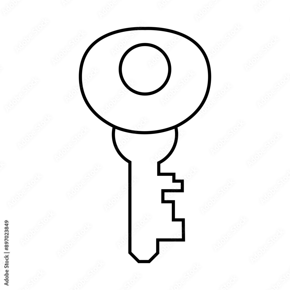 Key icon vector. Lock iluustartion sign. Closed symbol or logo. Key icon vector. Lock iluustartion sign. Closed symbol or logo.