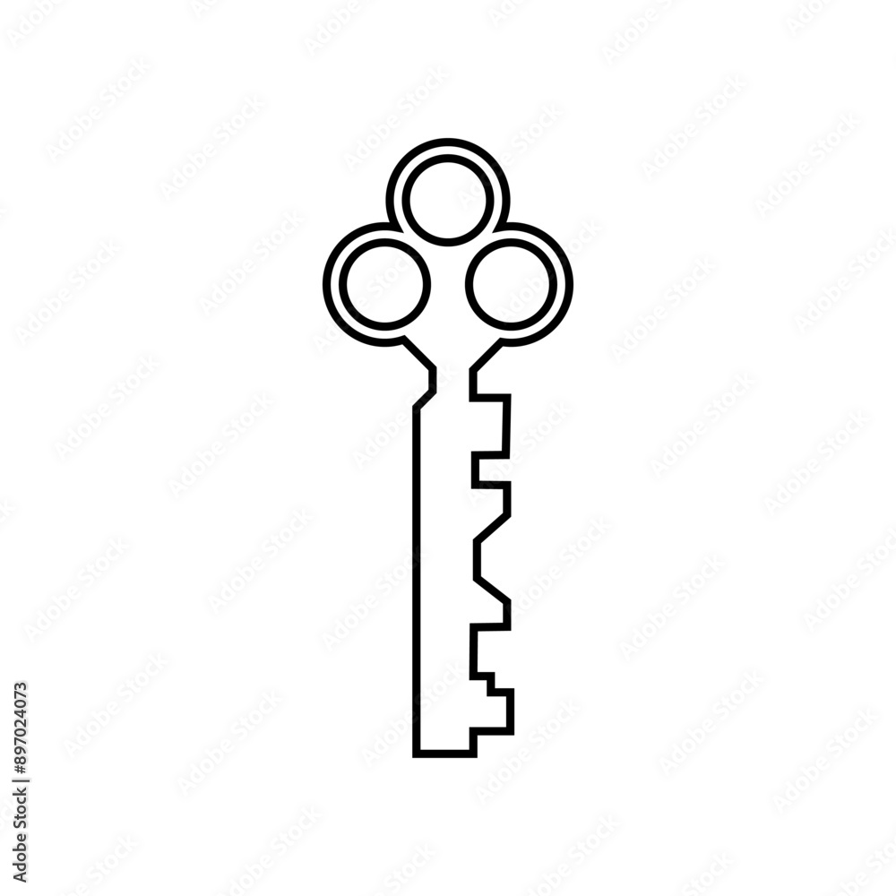 Key icon vector. Lock iluustartion sign. Closed symbol or logo. Key icon vector. Lock iluustartion sign. Closed symbol or logo.