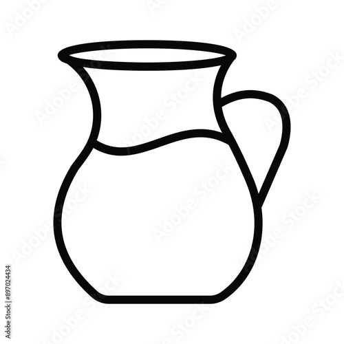 Get your hold on this amazing icon of milk jug in trendy style