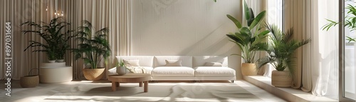 Bright and airy living room...