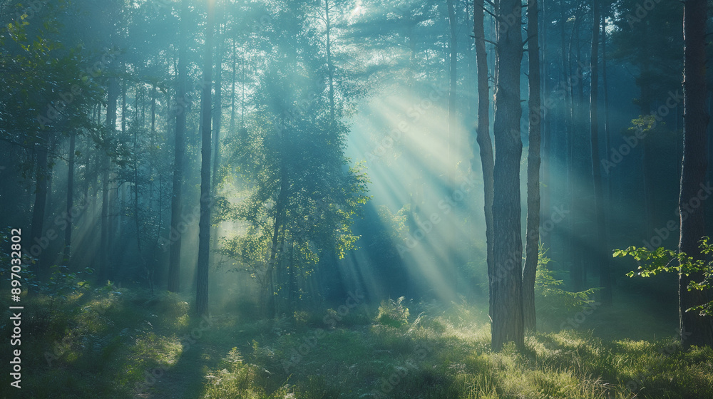 Forest and sunlight Forest and sunlight