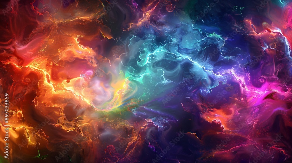 Abstract Swirling Colors - Nebula of Dreams Abstract Swirling Colors - Nebula of Dreams