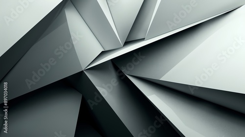 Intersecting planes in abstract background creating depth and complexity with geometric shapes