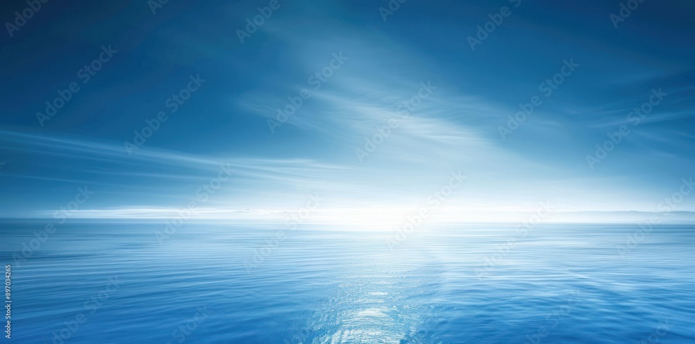 Tranquil Seascape with a Blue Sky Tranquil Seascape with a Blue Sky