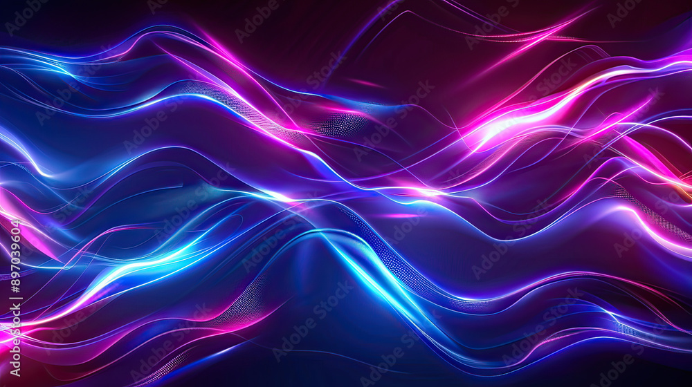 Neon Dynamic abstract background, AI generative Neon Dynamic abstract background, AI generative