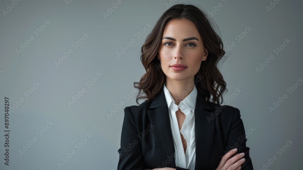 The confident businesswoman portrait The confident businesswoman portrait