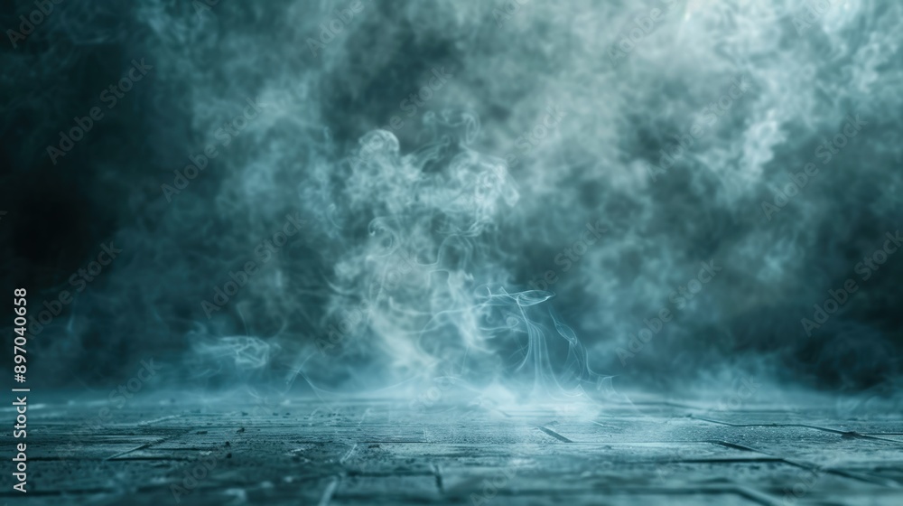 Mysterious mist envelops a dark surface, creating an atmospheric and ethereal ambiance. Perfect for fantasy and horror themes. Mysterious mist envelops a dark surface, creating an atmospheric and ethereal ambiance. Perfect for fantasy and horror themes.
