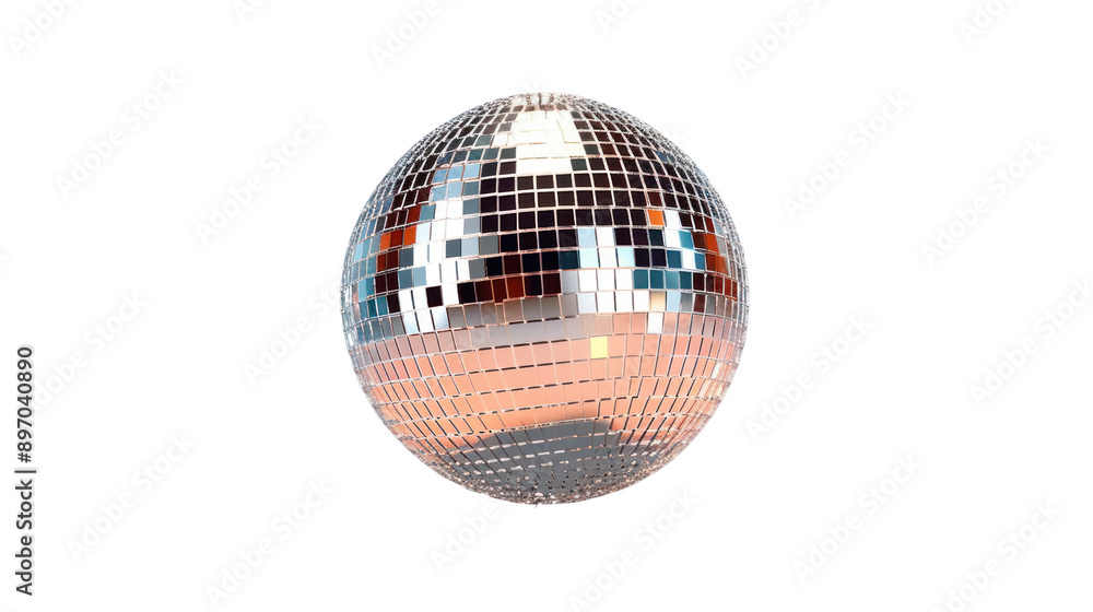 disco ball isolated on white background. disco ball isolated on white background.