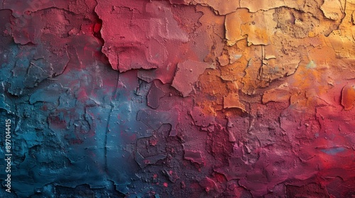 Multicolored Wall Texture Background