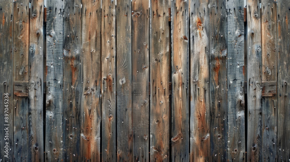 Aged Wooden Fence Aged Wooden Fence