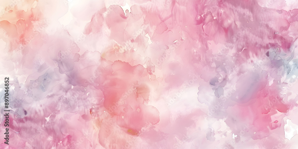Ethereal pink watercolor texture with soft cloudscape and vintage paper grain Ethereal pink watercolor texture with soft cloudscape and vintage paper grain