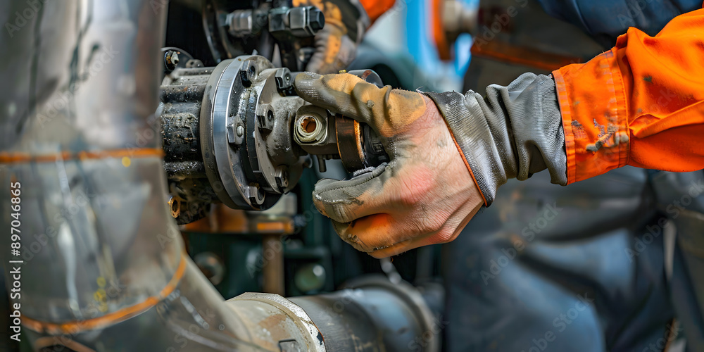 hands expertly maneuver tools oil and steel in industrial ballet hands expertly maneuver tools oil and steel in industrial ballet