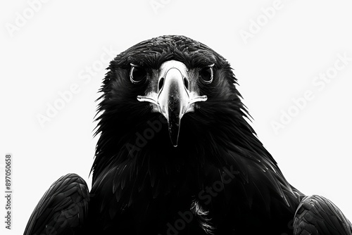 The majestic black eagle symbolizes strength and freedom as it soars through the sky photo