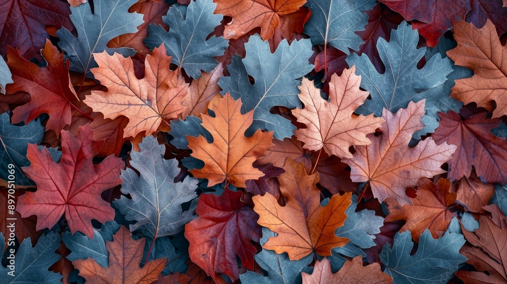 Colorful Oak Leaves in Autumn Colorful Oak Leaves in Autumn