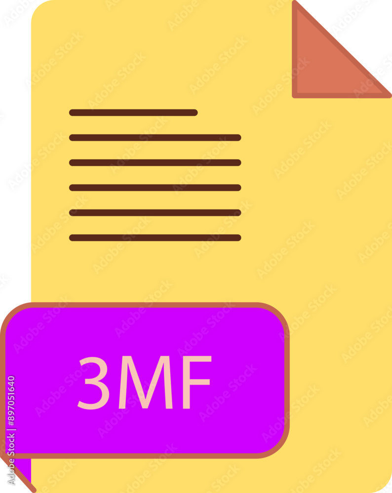 3MF File extension icobn crisp corners thick outline 3MF File extension icobn crisp corners thick outline