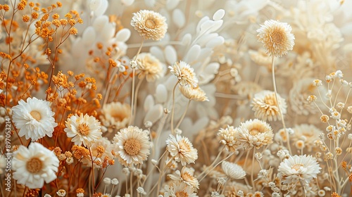The dried flower flowers texture. Creative banner. Copyspace image
