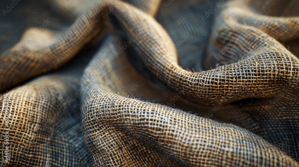 Fototapeta premium Textured Burlap Fabric