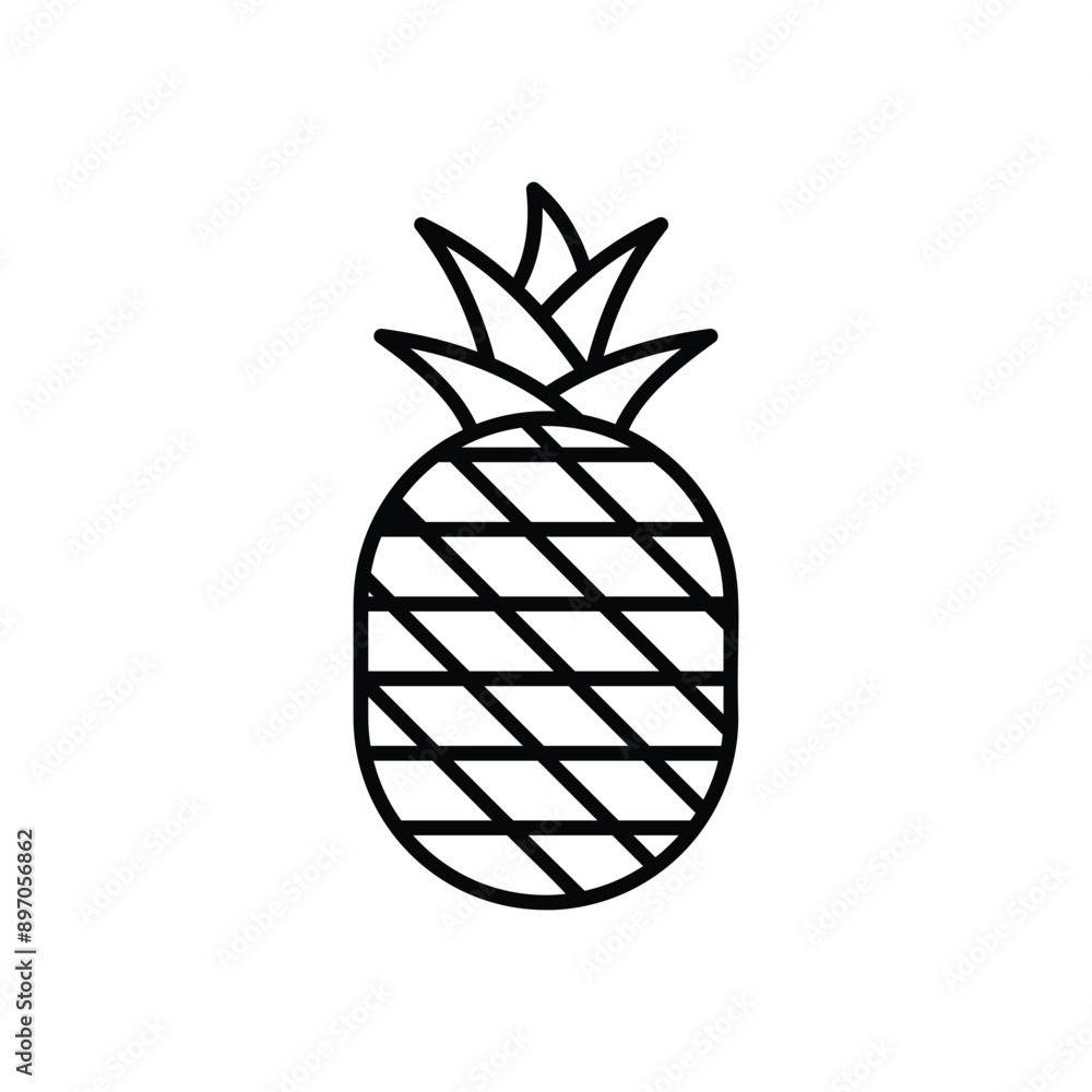 Pineapple vector icon Pineapple vector icon