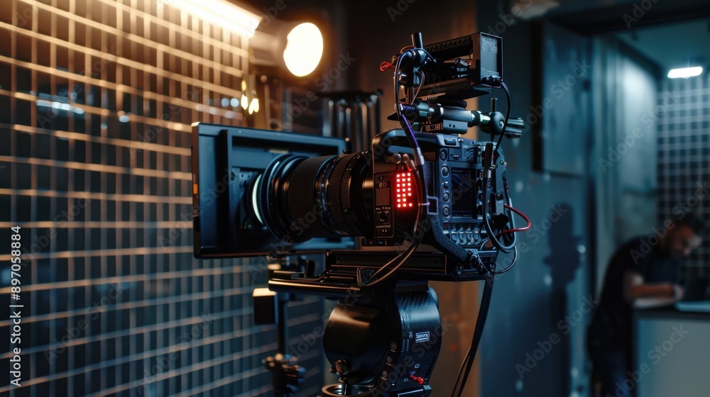 The professional filming camera The professional filming camera