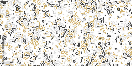 Turing pattern. Reaction-diffusion model. Chemical bases of morphogenesis. Natural patterns, stripes and spots. Monochrome texture. cool modern abstract. Overlay template. Vector