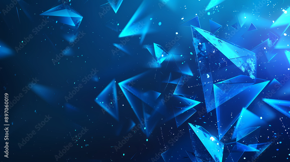 Abstract geometric pattern on blue background Abstract geometric pattern on blue background
