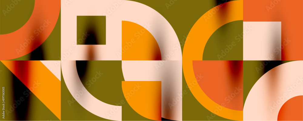 Neo memphis geometric pattern with circles, squares. Pop art abstract background for covers, banners, flyers and posters and other templates Neo memphis geometric pattern with circles, squares. Pop art abstract background for covers, banners, flyers and posters and other templates