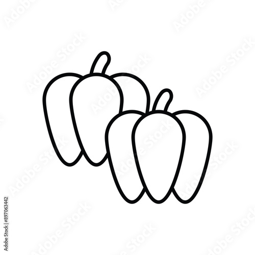 Bell Pepper vector icon
